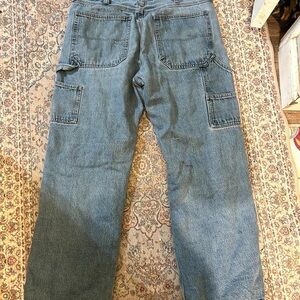 Blue Denim Cargo Jeans